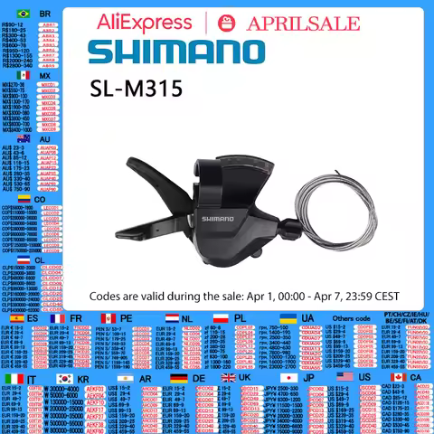 SHIMANO Altus SL-M315 Shifter 3x7 3x8 Speed MTB Mountain Bike Shift Lever Transmission Trigger Set
