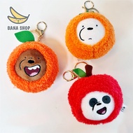 Bare bear Brothers Fruit Stuffed Key Chain We Are Simply Bears