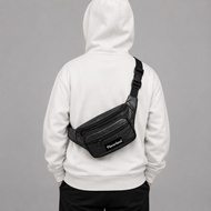 Trendy Men's Waterproof PU Leather Sling Bag Trendy Black Waist Bag Trendy Waist Bag/ Waist Bag Men 
