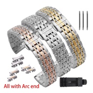 [Leather watchband branch]Stainless Steel Wacth Strap for Tissot for Citizen for Armani Strap Watch Band 12/13/14/16/17/18/19/20/21/22/23/24 mm WristBand