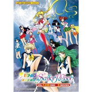 Sailor Moon Vol.1-239 End+5 Movies DVD [Anime] [English Dub]
