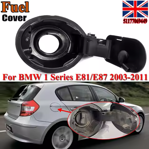 Replace For BMW E87 E81 Fuel Tank Cover Cap 116i 118i 120i 130i 1 Series 2006-2011 Fuel Filler Flap 
