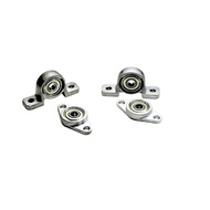 Miniature Pure Zinc Alloy Bearing with Seat 5mm6mm7mm Inner Hole High Speed Bearing Straight Hair
