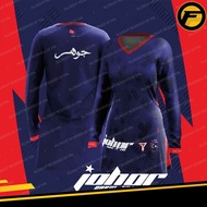 [MUSLIMAH] FAZZ JDT01 - JERSEY BOLA J0H0R D4RUL T4Z1M HOME FAN MADE 2021