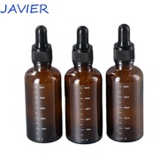JAVIER Dropper Bottle with Scale 5ml-100ml Empty Basic Travel Amber Essential Oil Dropper Bottle