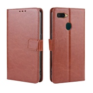 Protective Cover For OPPO A7 AX7 A5S A5 AX5 A3S A12 A12E AX5S Wallet silicone Phone luxury Flip leather Case