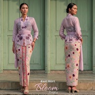 Bloom Skirt Cutbray Stretch Knit Skirt/ Bloom Motif Bloom Diorama Skirt/