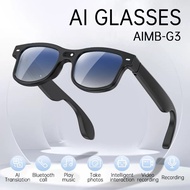 TOP1 AI Smart Camera Glasses G3 Glasses HD Call Waterproof Voice Assistant Anti Blue-Light Sunglasse