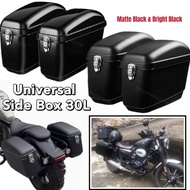 TopMotor 30L Side Box Universal Motor Box 2Pcs Side Motorcycle Box Storage Extra Big Box Extra Trunk