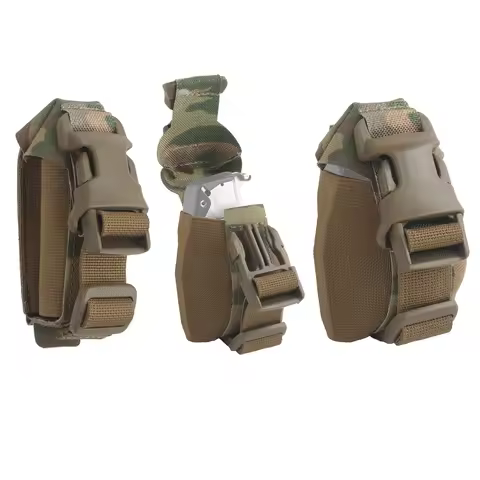 POSEIDON DEFENSE Compact Flexible Grenade Pouch Molle M67 M33 M68 M84 Carrier Holster