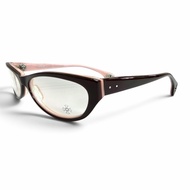 全新 △ CHROME HEARTS EDITH 眼鏡，部分由 925 純銀製成，ブラウン/粉紅色，銀色配件，示範鏡片，日本製造，女士款。