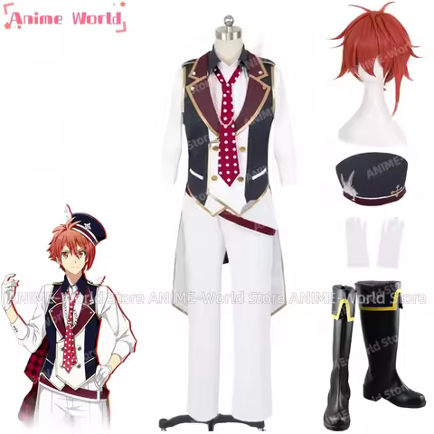 《Custom Size》 Idolish7 Nanase Riku Cosplay Costume Women and Men Hat Gloves Custom Size Halloween Co