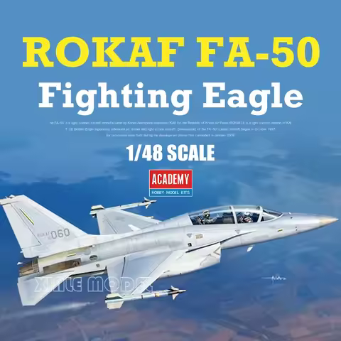 Academy Assembled Aircraft Model Kit 12366 ROKAF FA-50 Fighting Eagle 1/48