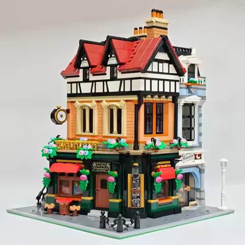2025 Street View Tudor Corner Model Building Blocks 3266PCS High Difficult Bricks 10350 Assembly Set