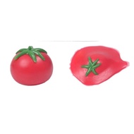 Simulation vent Toy Whole Person Fruit Decompression Tomato Pinch Music Mochi squishy vent ball 3pcs