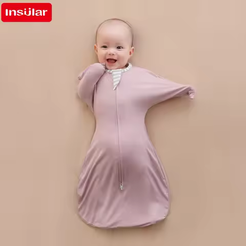INSULAR Modal High Bounce Sleeping Bags Newborn Surrender Style Shock Proof Sleeping Bags Baby Anti-
