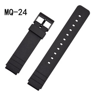 TPU Rubber Watch Band Strap For Casio G-Shock MQ-24 mq24 Replacement Black Waterproof Watchband Belt Bracelet Watch Accessories