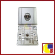 HAGER 10088 RJ6 ASTRO OUTLET - TITANIUM SILVER GREY (OLD STOCK)