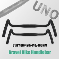 UNO FL12 Gravel Bike Handlebar 31.8X400/420/440/460Mm Outer Drop Bar Ultralight Bicycle Handle Road Bicycle Flared Bar