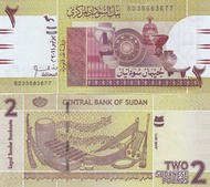 SUDAN 2 POUNDS 2011 UNC