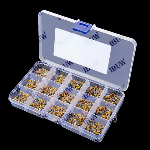 450PCS Monolithic Ceramic Capacitor Kits 10pF - 100NF 50V 10PF 30PF 47PF 56PF MLCC with Box 68PF 100