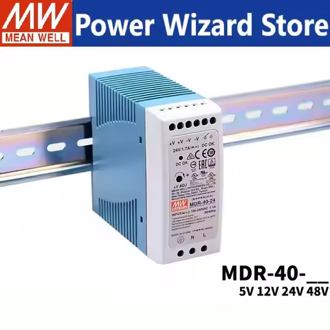 MDR-40 MEAN WELL MDR-40-5 5V 6A 40W single output rail type industrial power supply