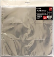 Ultra Pro 12” x 12” Size 3-Hole Photo for 4 x 6 Inch Prints, 10-Pack