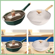 [ Octagonal Frying Pan Non-Stick Frying Pan Woks Frying Pan for Restaurant