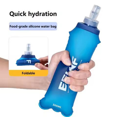 New Flask 500ml Running Soft Water Bottle Running Soft Flask Gourde Silicone Water Bottle Running Bo