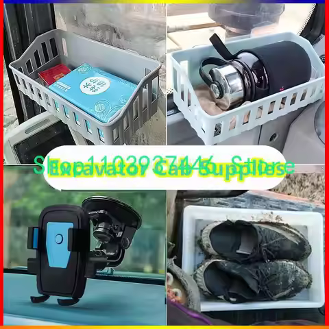 Excavator Cab Supplies Foot Pad Tool Box Sundries Storage Box Storage Shoe Box Loading Place Mobile 