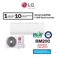 (SEDA) LG 1.0HP Dual Inverter Classic S3-Q09WAPWL Air Conditioner S3Q09WAPWL / 1.5HP S3-Q12JAPWL Air