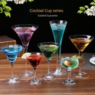 Crystal cocktail glass, martini glass, margarita glass, triangle glass, champagne bar cocktail glass