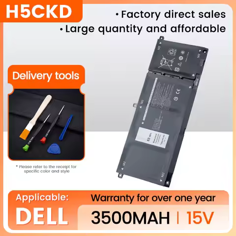 New H5CKD Laptop Battery For Dell Inspiron 5502 5505 5409 5400 2-IN-1 7506 3410 3510 9077G P129G P10