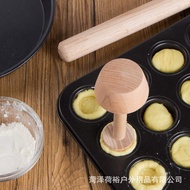 Wooden Egg Tart Mold Wooden Color Double-Headed Egg Tart Cake Base Mold Pie Mold Wooden Color Egg Ta