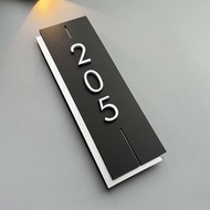 New 3D digital signage unit number signage door unit number house number door House number Apartment