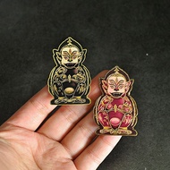 新品现货泰国佛牌特色 五眼四耳猴卡三心符文佛像手工艺牌 金卡片可放手机Thailand Buddha features five eyes four ears monkey card three he