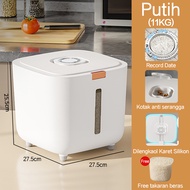 Inaso Dispenser Beras Otomatis Rice Box Wadah Penyimpanan Makanan Tempat Beras Kotak Kacang-Kacangan