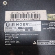 TLE327 SINGER TV 32" MAIN BOARD, SPEAKER AND BACKLIGHTS