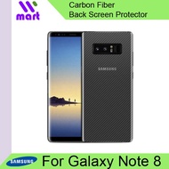 Back Carbon Fibre Screen Protector Film For Samsung Galaxy Note 8