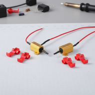 2 sets of 25W 50W aluminum shell resistors, available in resistance values of 5ohm, 6ohm, 8ohm, 10oh