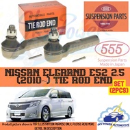 NISSAN ELGRAND E52 2.5 (2010~) 555 JAPAN BRAND STEERING TIE ROD END ( SET 2PCS )