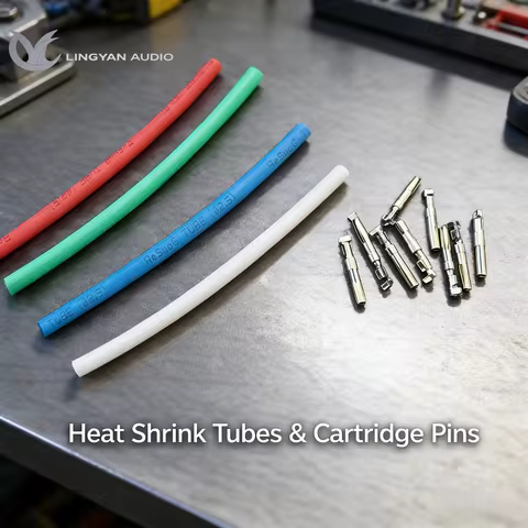 Gold-Plated Color-Coded Cartridge Connector Pins Set For SME-Type Headshell Leads, Turntable Hi-Fi A