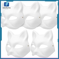 Furry Masquerade Mask Masks Painted Cat 5 Pcs