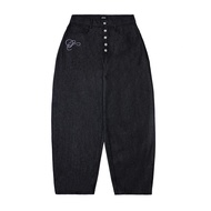 NRDN Clothing RAW BLACK BARREL DENIM PANTS