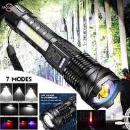 CAHAYA Best 1000 lumens Police Swat Flashlight 7 light modes zoom/ flashlight Rechargeable Led Flash
