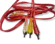 KABEL RCA FLECO 3 KE 3 AUDIO VIDEO - DVD KE TV - TEBAL PANJANG 1.5 meter
