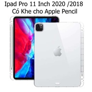 Case Ipad Pro 11 Inch 2020 Ốp Lưng Chống Sốc Trong Dành Cho Có Khe cho Apple Pencil