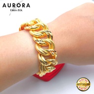 Ready Stock🌹COP 916 Rantai Tangan Coco Sajat(Lebar:2.35CM) Emas Bangkok Gold 999.9 Plated Bracalets 
