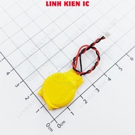 [2 Pieces]- CMOS Battery CR2032 3V Wire Connector ZH1.25mm Length 10CM Linhkien IC