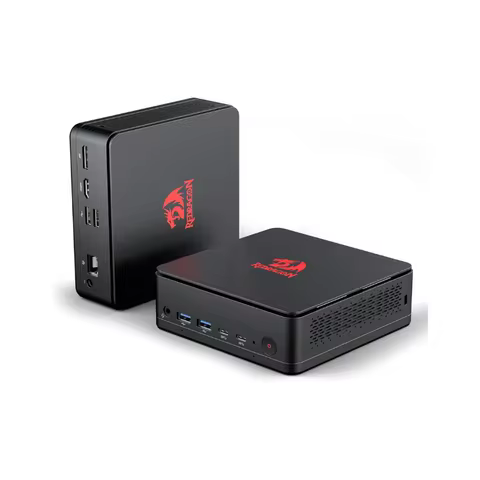 Redragon MPC745 Mini PC AI NPU AMD Ryzen 7 8845HS Processor(MAX 5.1 GHz), Mini Desktop Computer ,Rad